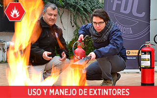 TALLER DE USO Y MANEJO DE EXTINTORES PORTÁTILES